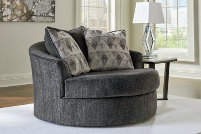 Biddeford 2-Piece Sectional and Oversized Swivel Accent Chair