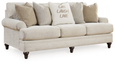 Sofá, loveseat, silla y otomana Valerani