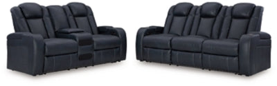 Sofá y loveseat reclinables eléctricos Fyne-Dyme