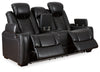 Loveseat reclinable eléctrico Party Time con consola