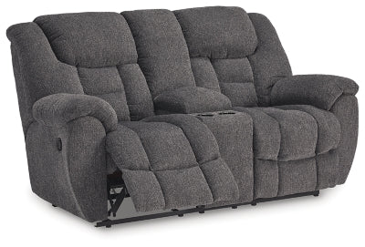 Foreside Reclining Loveseat with Console
