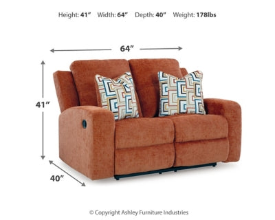 Loveseat reclinable Danum