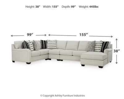 Seccional Huntsworth de 5 piezas con chaise longue
