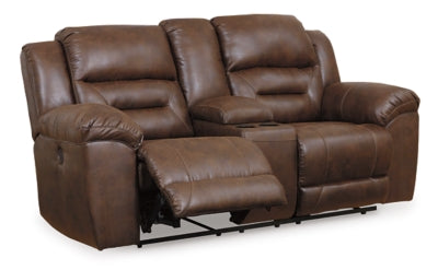 Sofá reclinable Stoneland con consola