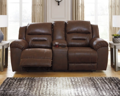 Sofá reclinable Stoneland con consola