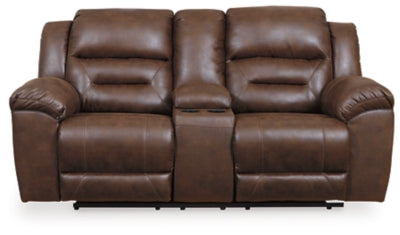 Sofá reclinable Stoneland con consola