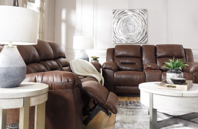 Sofá reclinable Stoneland con consola
