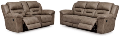 Sofá reclinable y loveseat reclinable eléctrico Stoneland