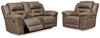 Sofá reclinable de dos plazas y sillón reclinable eléctrico Stoneland