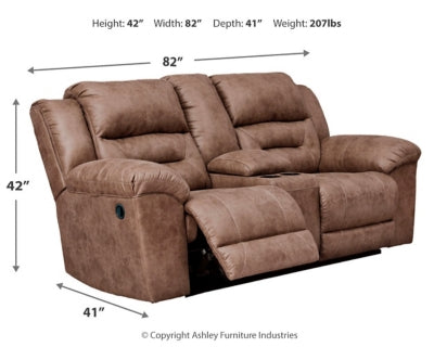 Sofá reclinable de dos plazas y sillón reclinable eléctrico Stoneland