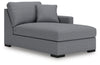 Omaha by Ashley 4-Piece Sectional with Chaise and Storage Console