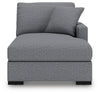 Omaha by Ashley 4-Piece Sectional with Chaise and Storage Console