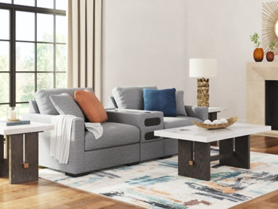 Loveseat seccional de 3 piezas Omaha by Ashley con sistema de audio