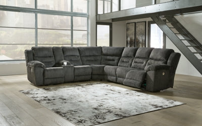 Seccional reclinable eléctrico Nettington de 4 piezas