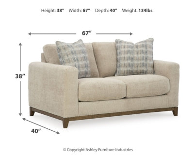 Sofá, loveseat, sillón extragrande y otomana Parklynn