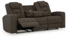 Sofá reclinable Mayhem Madness con mesa abatible