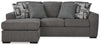Gardiner Sofa Chaise and Ottoman
