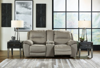 Loveseat reclinable Gaucho de última generación con consola