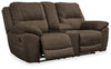 Loveseat reclinable Gaucho de última generación con consola