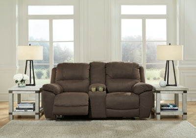 Loveseat reclinable Gaucho de última generación con consola