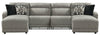 Colleyville - Seccional reclinable eléctrico de 4 piezas con chaise longue