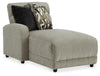 Colleyville - Seccional reclinable eléctrico de 3 piezas con chaise longue
