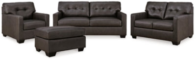 Belziani Sofa, Loveseat, Oversized Chair and Ottoman
