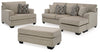 Sofá chaise longue Stonemeade, sillón extragrande y otomana