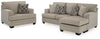 Sofá chaise longue y sillón extragrande Stonemeade