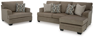 Sofá chaise longue y sillón extragrande Stonemeade