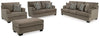 Sofá, loveseat, sillón extragrande y otomana Stonemeade