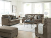 Sofá, loveseat, sillón extragrande y otomana Stonemeade