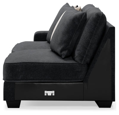 Seccional y otomana Lavernett de 5 piezas