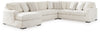 Seccional Chessington de 4 piezas con chaise longue