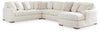 Seccional Chessington de 4 piezas con chaise longue