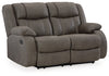 First Base Reclining Sofa and Loveseat