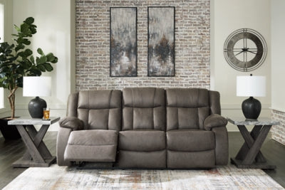 First Base Reclining Sofa and Loveseat