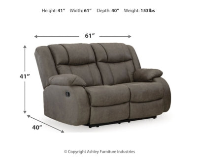 First Base Reclining Sofa and Loveseat