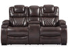 Loveseat reclinable eléctrico Warnerton con consola