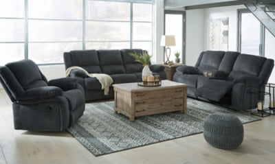 Draycoll Reclining Loveseat with Console and Recliner