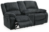 Draycoll Reclining Loveseat with Console and Recliner