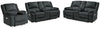Sofás de dos plazas reclinables eléctricos y sillón reclinable Draycoll 2
