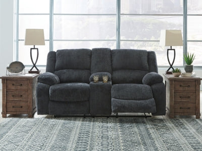 Draycoll Reclining Loveseat with Console and Recliner