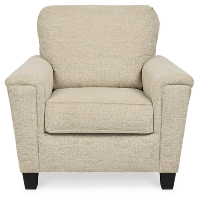 Silla Abinger y otomana de gran tamaño