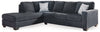 Seccional de 2 piezas con chaise longue Altari