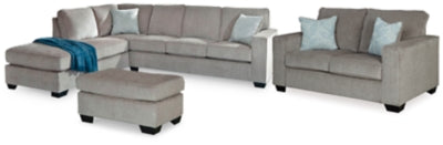Seccional Altari de 2 piezas con chaise longue, loveseat y otomana