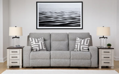 Sofá y loveseat reclinables eléctricos Biscoe