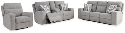Sofá reclinable eléctrico, loveseat y sillón reclinable Biscoe