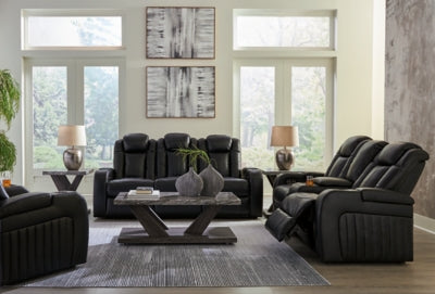 Sofá reclinable eléctrico, loveseat y sillón reclinable Caveman Den