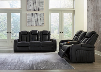 Sofá reclinable eléctrico y loveseat Caveman Den